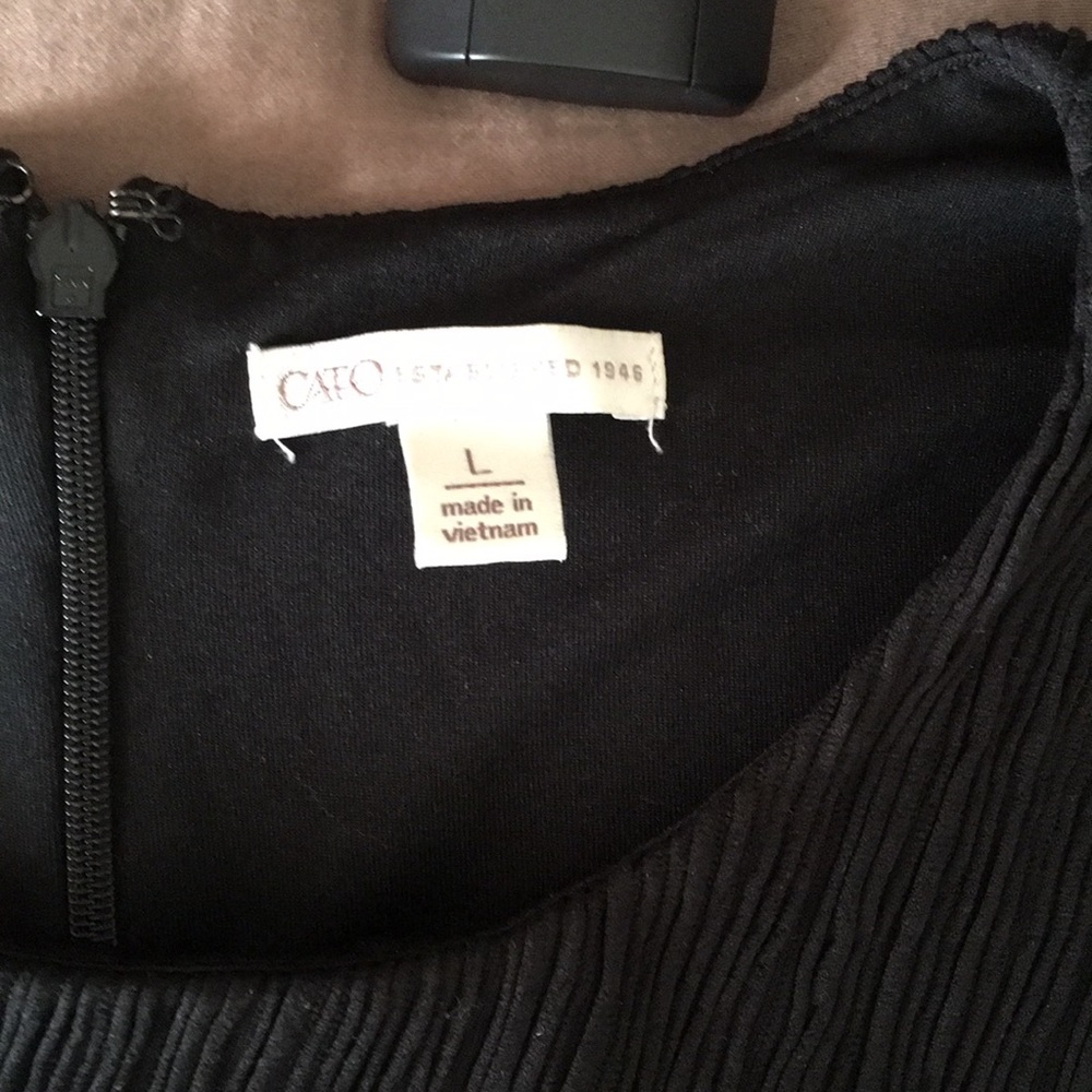 Black Size L Sleeveless Party/Work Dress